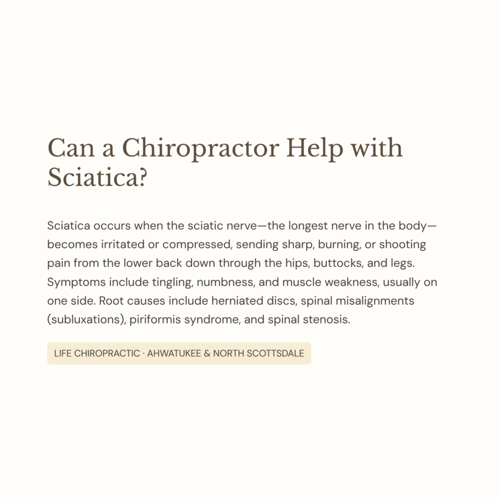 Sciatica Chiropractor