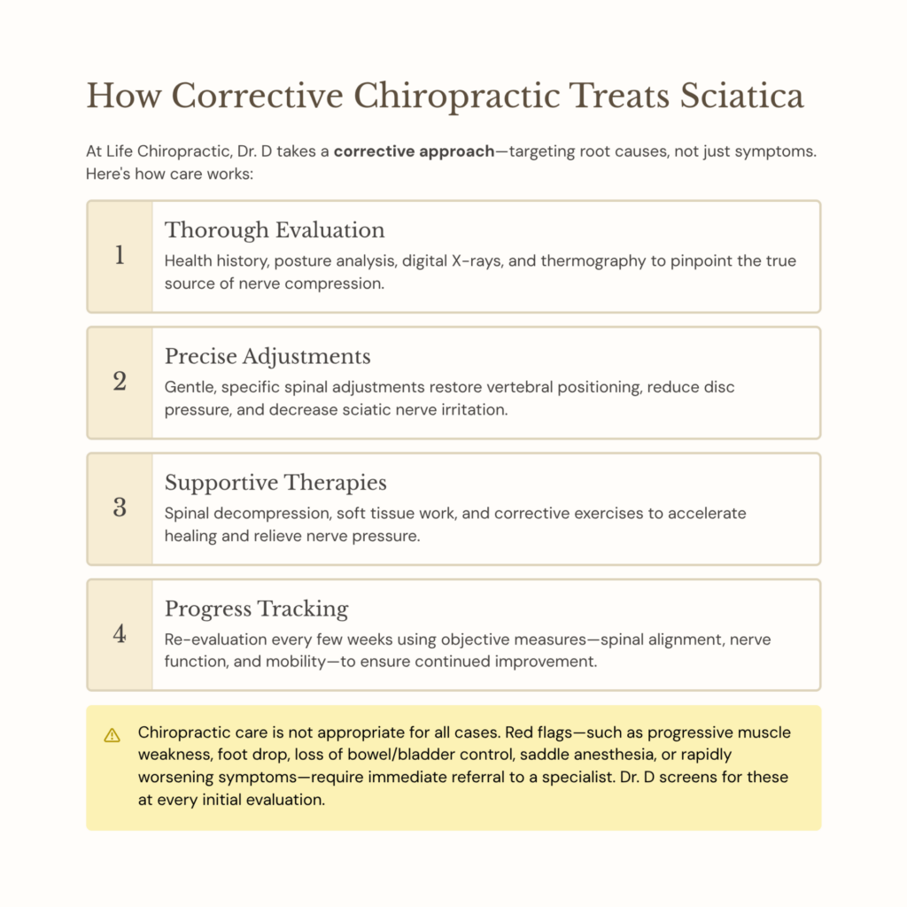 How corrective care treats sciatica