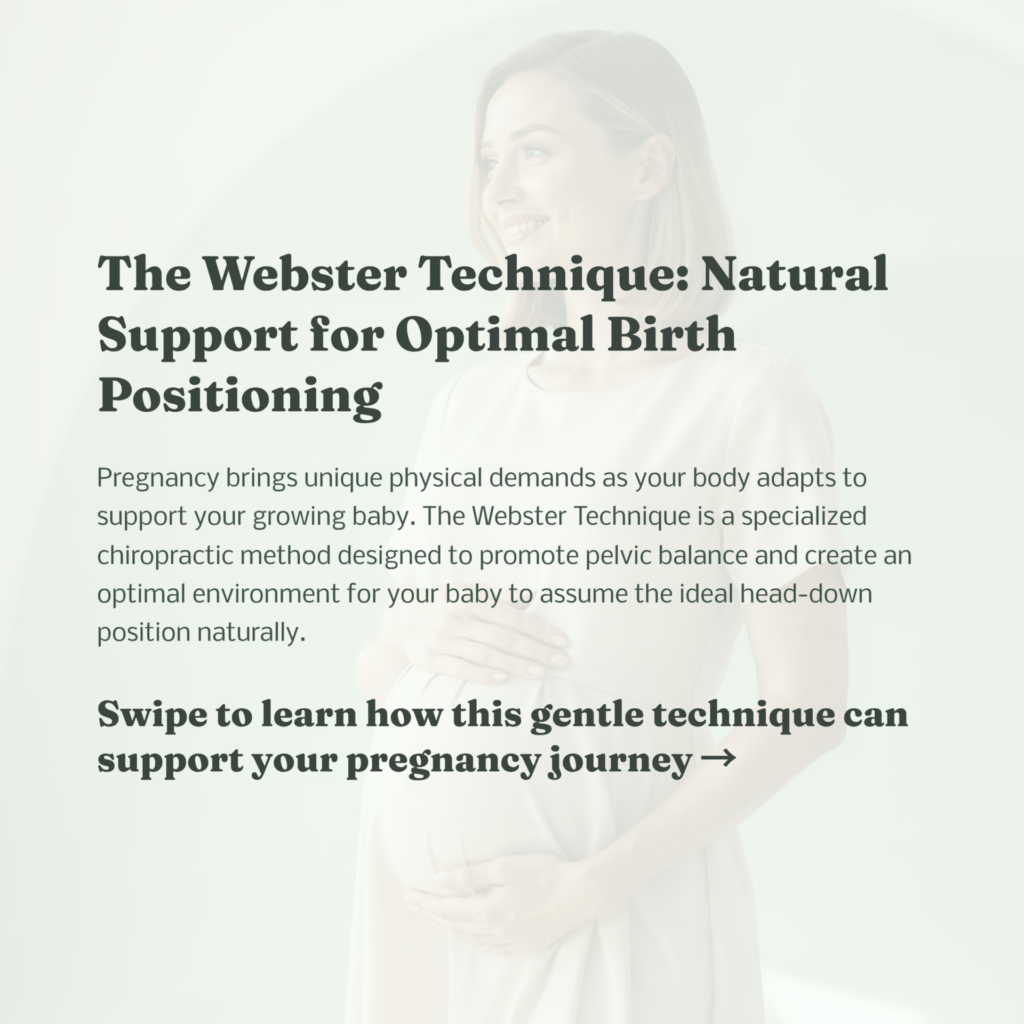 Webster Technique Chiropractor 